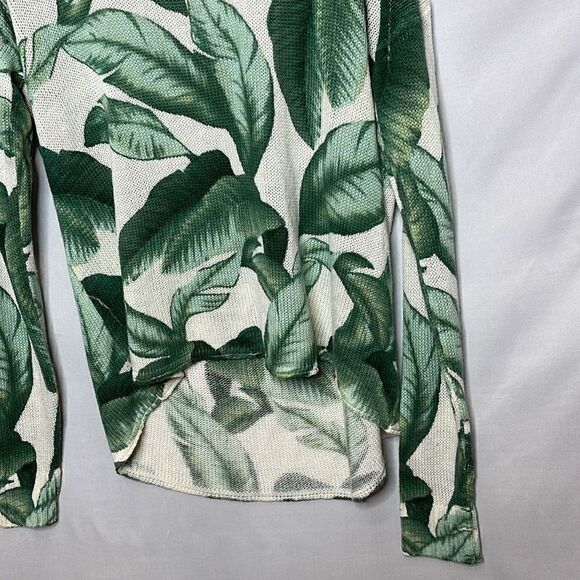 Show Me Your Mumu Ryan Rene Palm Leaf Tropical Knit Sweater. Size Medium. - Picture 5 of 11